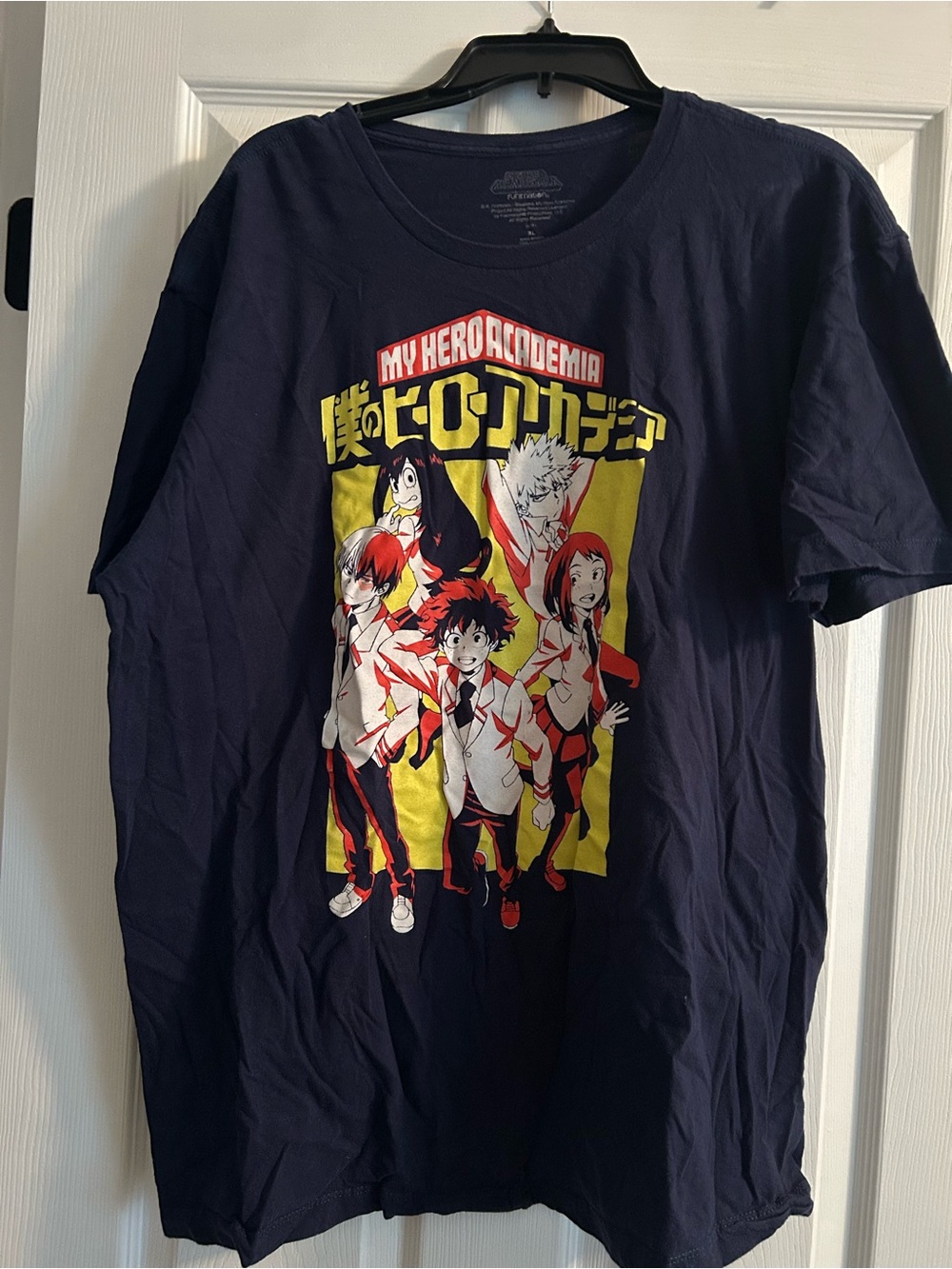 My Hero Academia Men’s Navy Graphic Tee - Anime Character Print